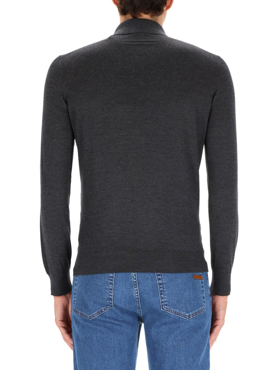 Zegna Men Cashmere Polo Shirt