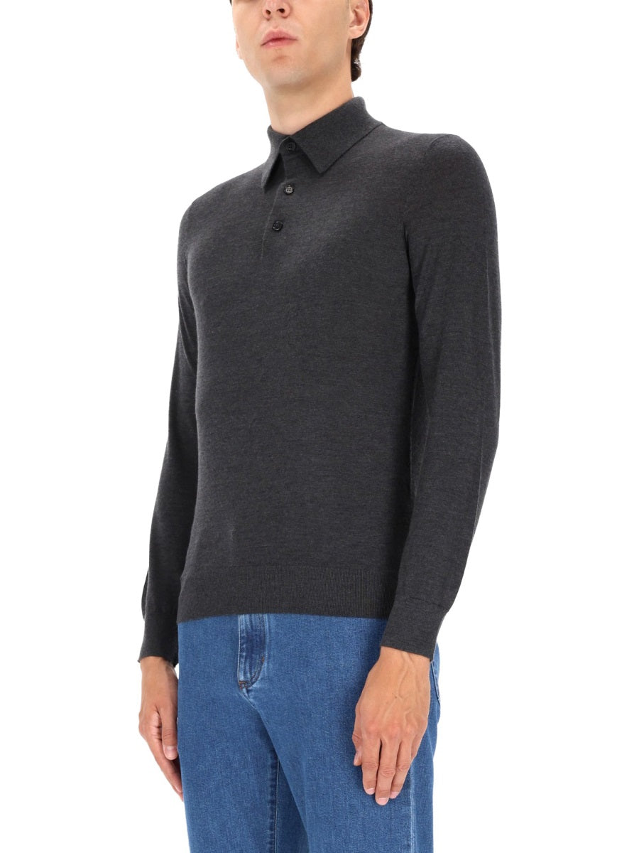 Zegna Men Cashmere Polo Shirt