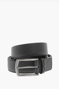 1500~Hammered Leather Belt with Metal Buckle