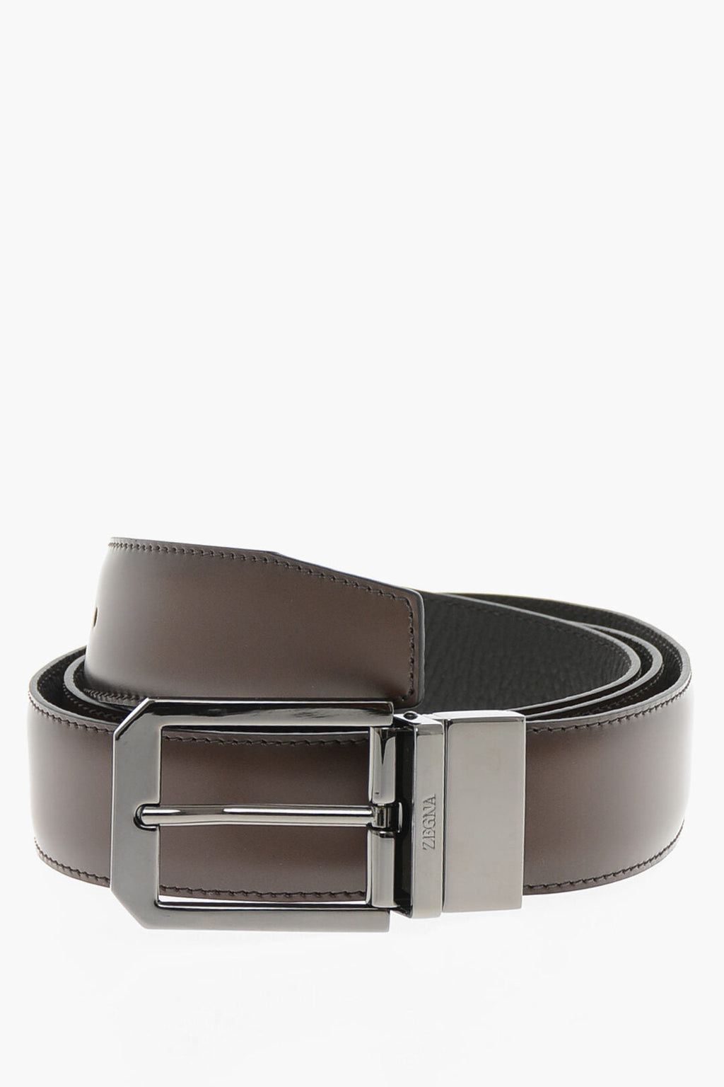 0405~Reversible Leather and Hammered Leather Belt