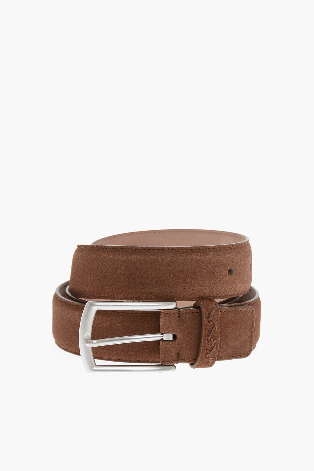 0405~Suede Belt with Metal Buckle