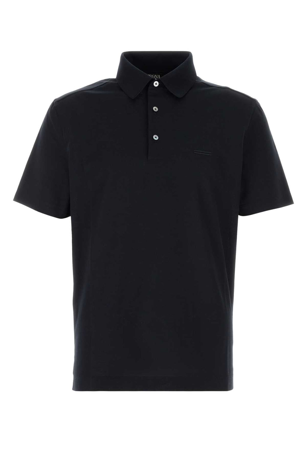 Zegna Men Midnight Blue Piquet Polo Shirt