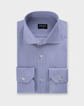 Dark Navy Fine Stripe Trofeo Cotton Shirt