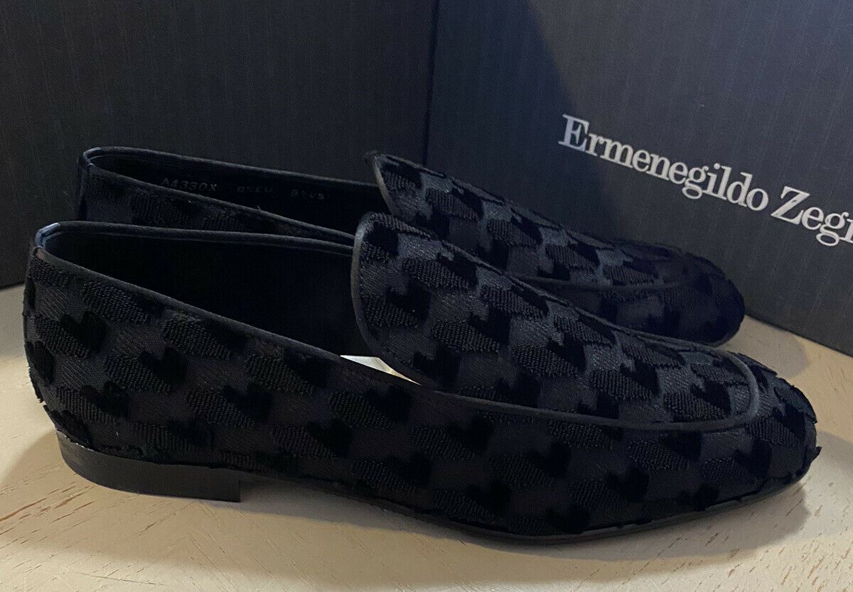 New $650 Ermenegildo Zegna Loafers Shoes Black 9.5 US Italy