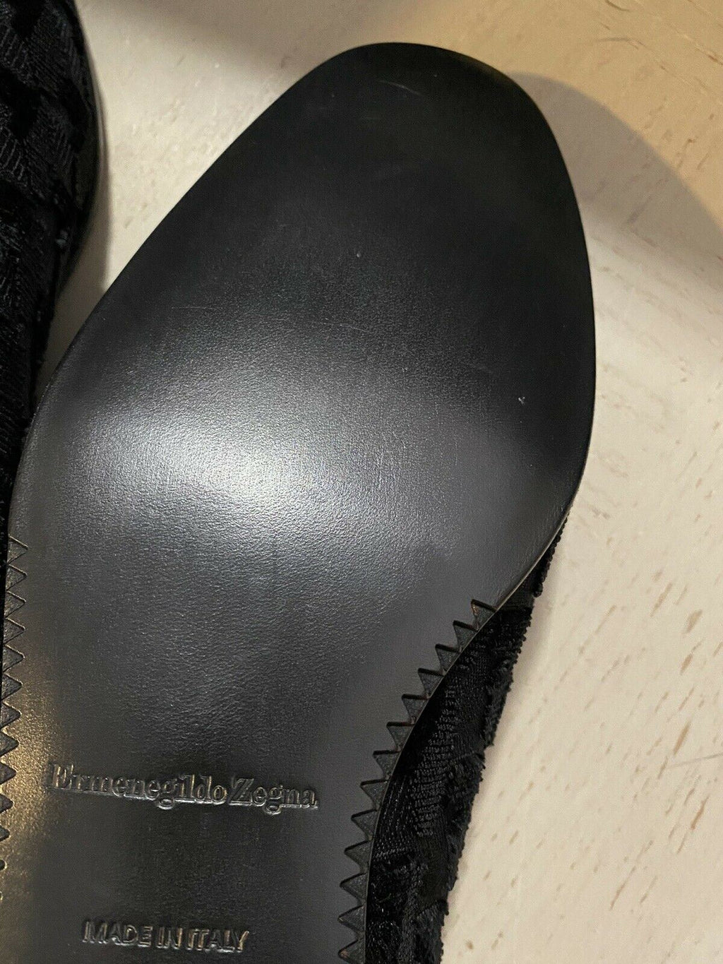 New $650 Ermenegildo Zegna Loafers Shoes Black 9.5 US Italy