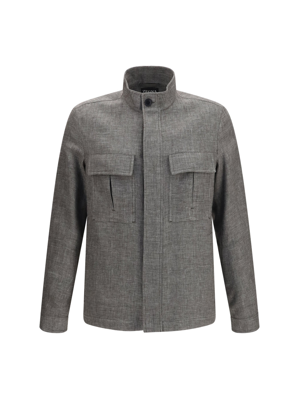 Zegna High-collar Shirt Jacket 001