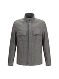 Zegna High-collar Shirt Jacket 001