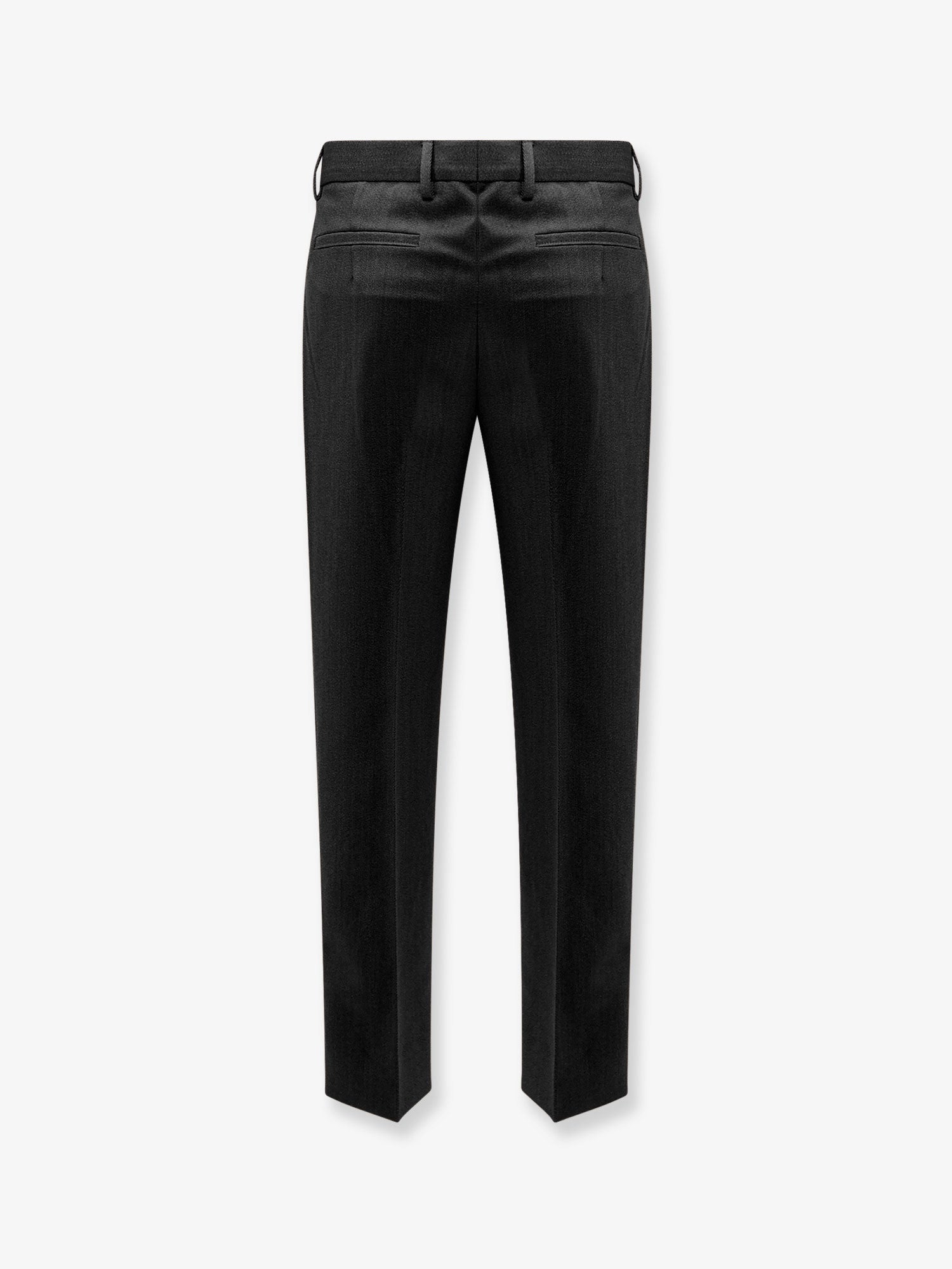 Zegna Wool Trousers Black Men