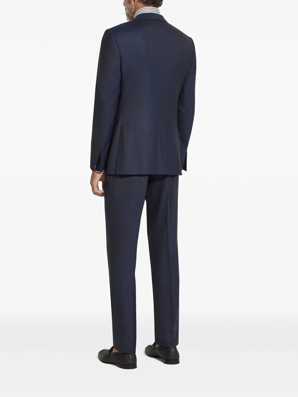 Zegna Pinstripe Suit in Navy