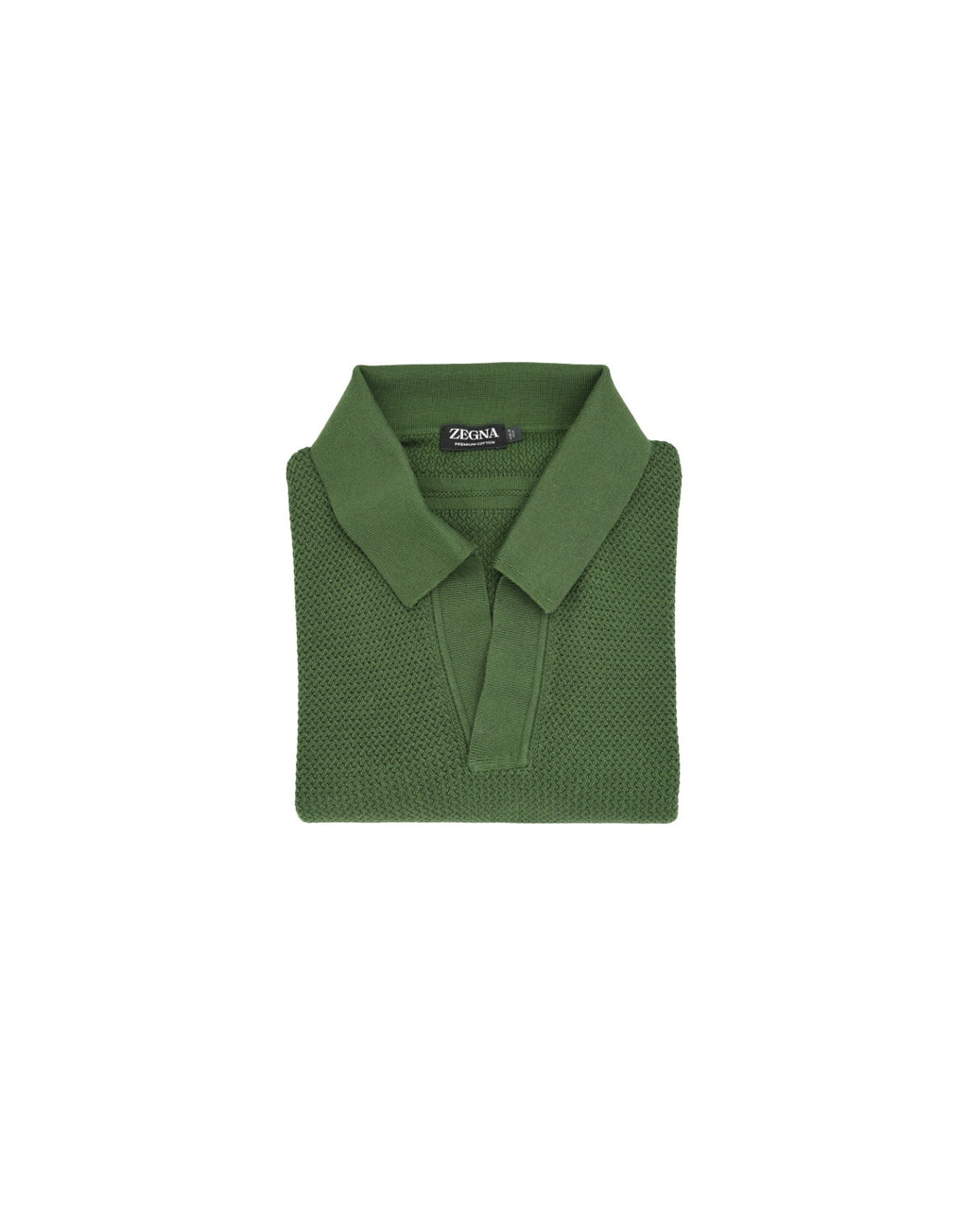 Zegna Premium Cotton Johnny Collar Polo
