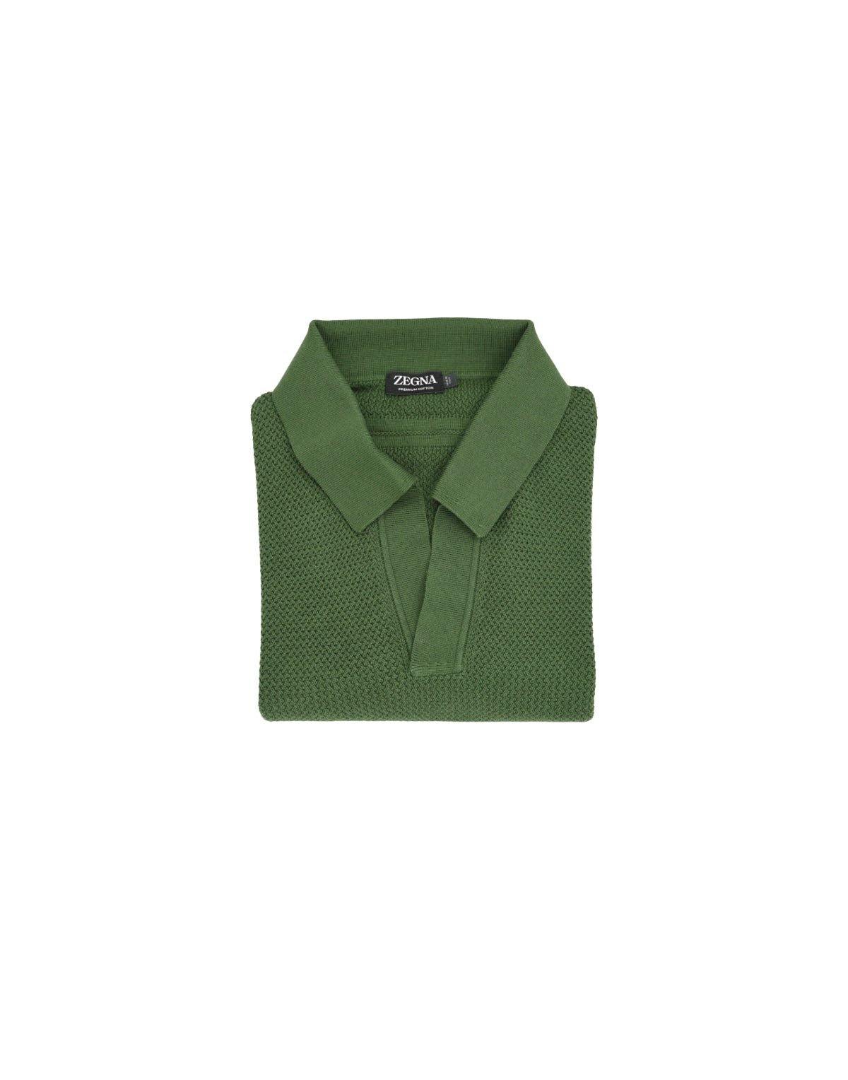 Zegna Premium Cotton Johnny Collar Polo
