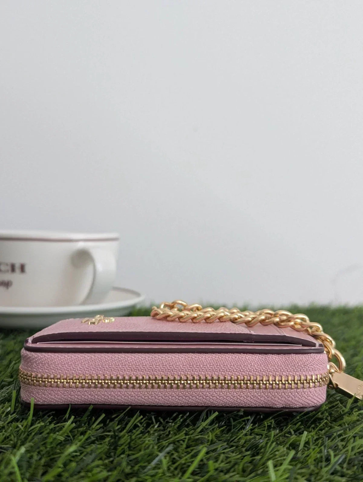 Coach Card Holder Powder Pink