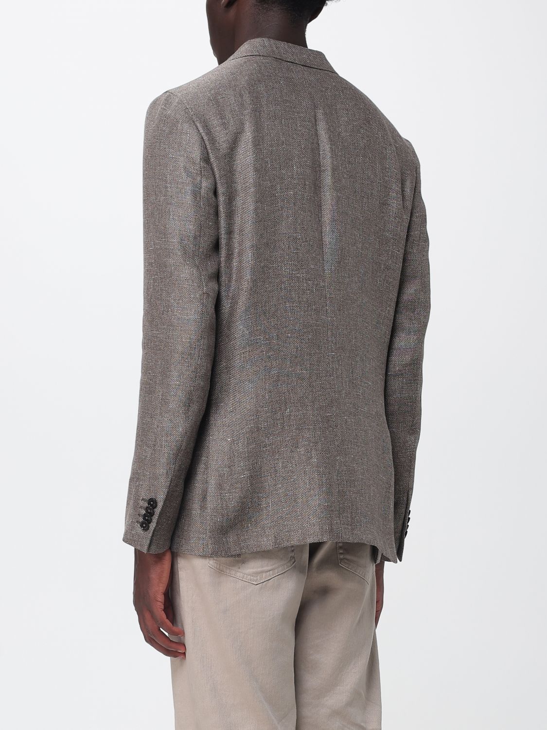 Zegna Jacket Men Brown