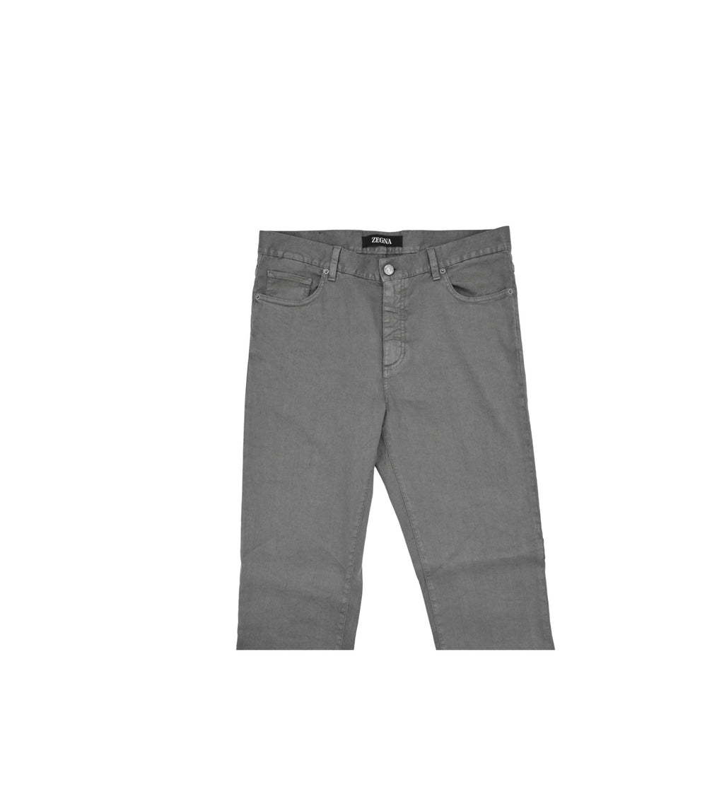 ZEGNA Comfort Linen and Cotton 5 Pocket Pants