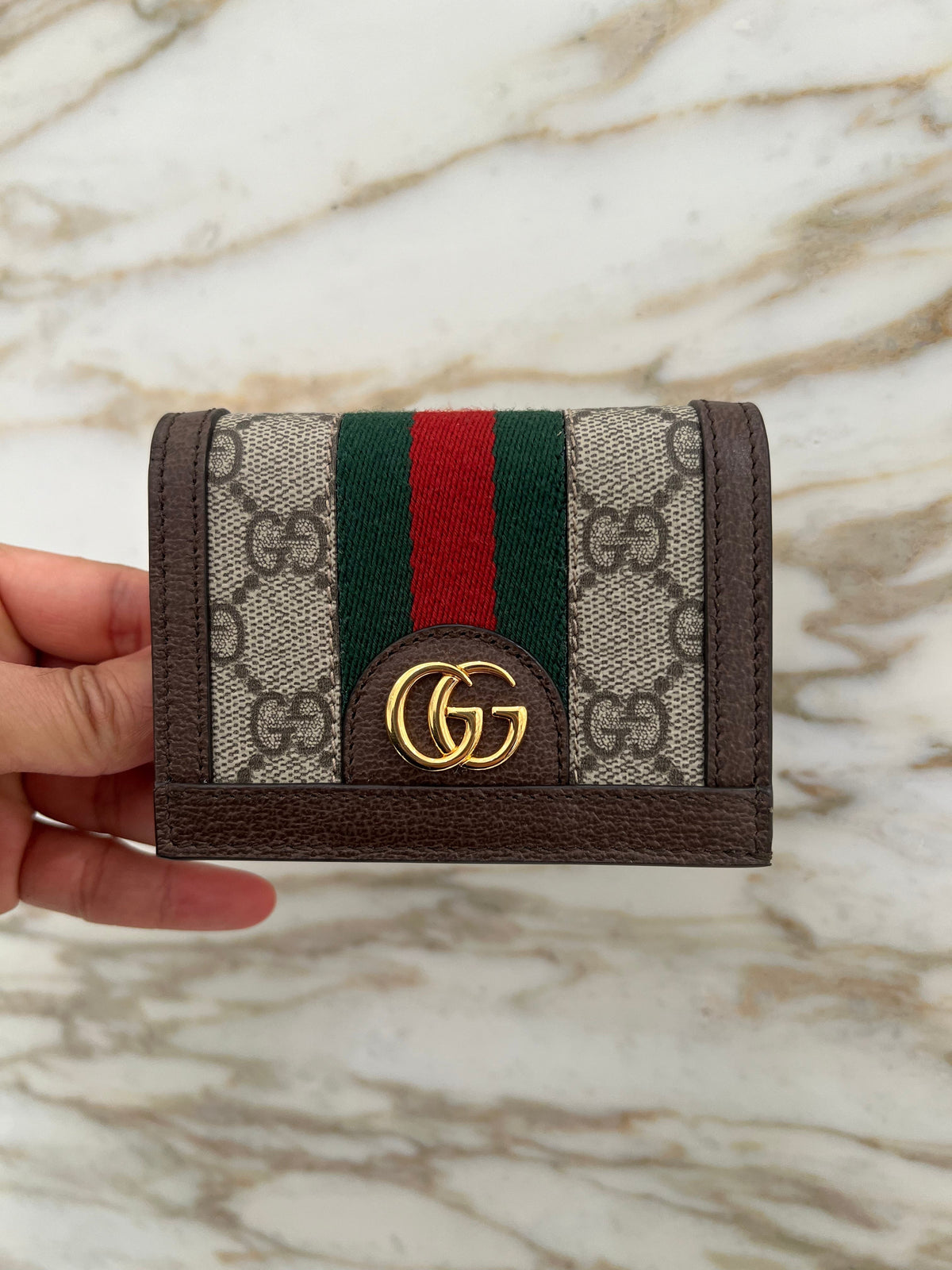GG Gucci OPHIDIA CARD CASE WALLET