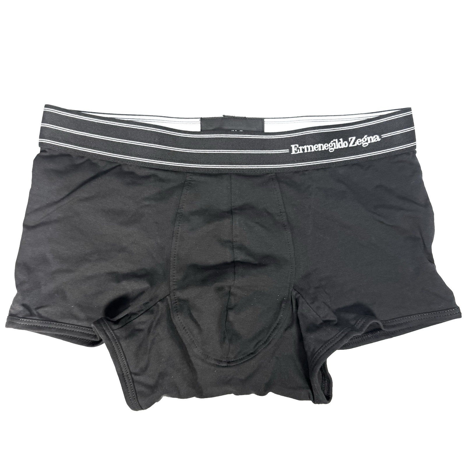 ERMENEGILDO ZEGNA Mens Stretch Cotton Trunk Underwear Black XS