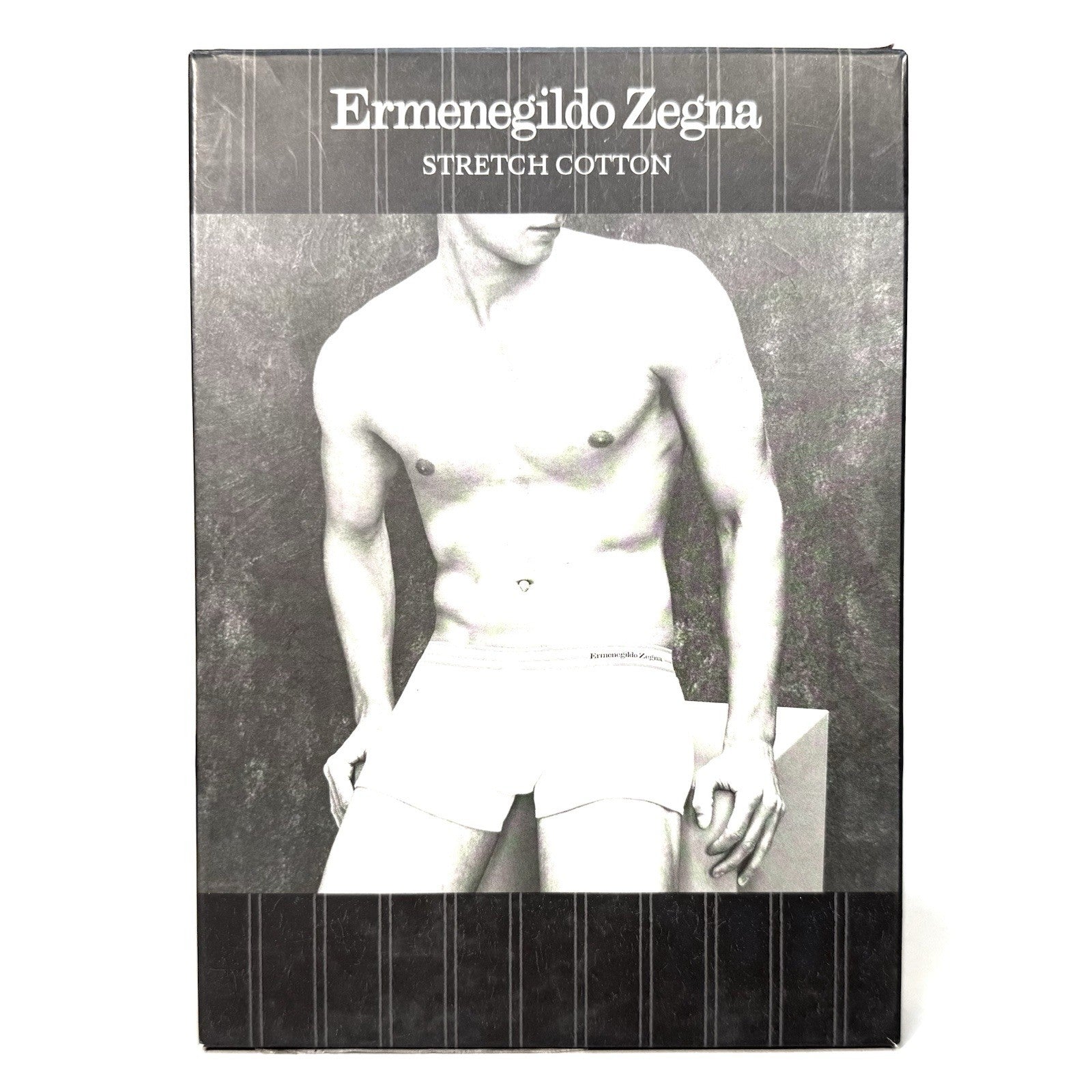 ERMENEGILDO ZEGNA Mens Stretch Cotton Trunk Underwear Black XS