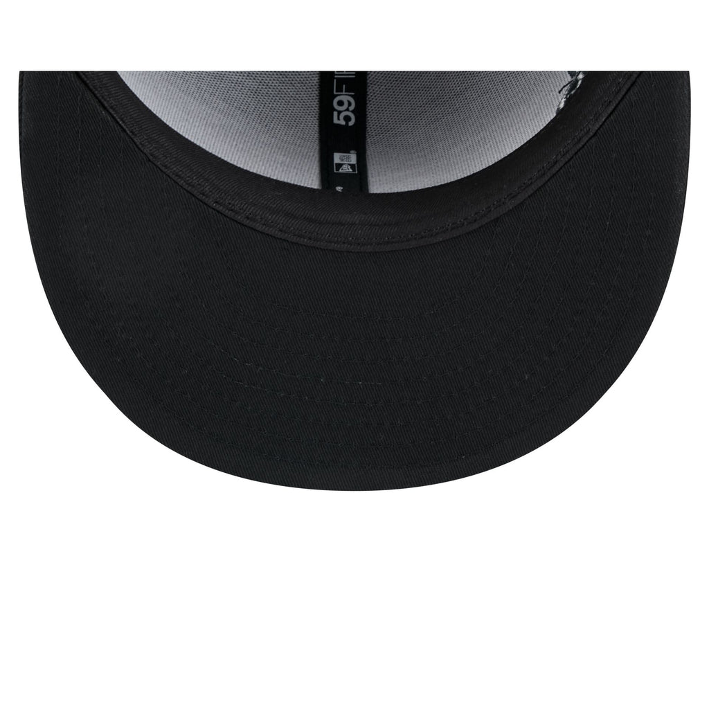 Mexico Baseball New Era Anniversary Logos Black on Black 59FIFTY Fitted Hat