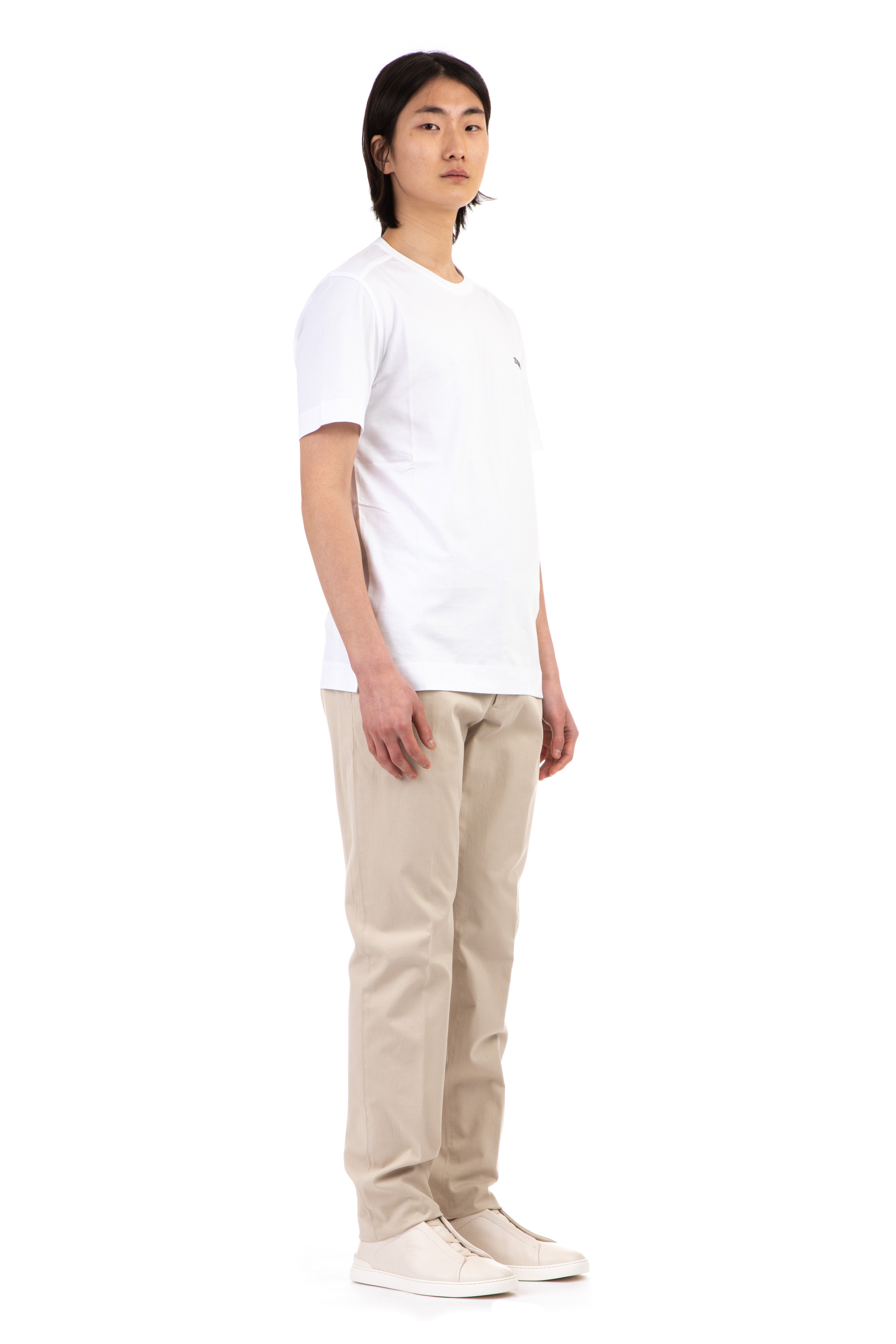 Mercerized Cotton Logo T-Shirt
