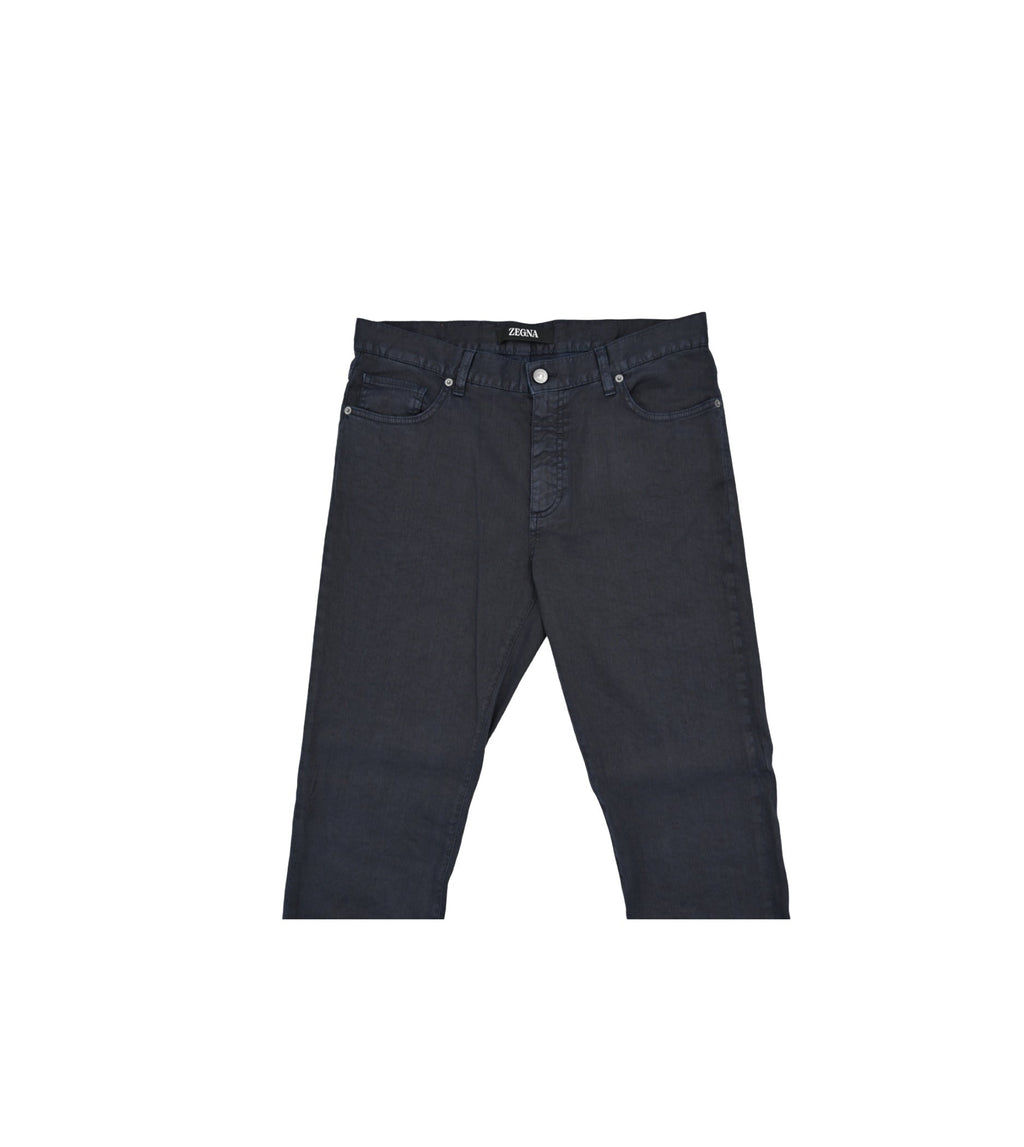 ZEGNA Comfort Linen and Cotton 5 Pocket Pants