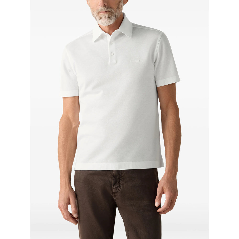 Zegna White Polo Shirts Men