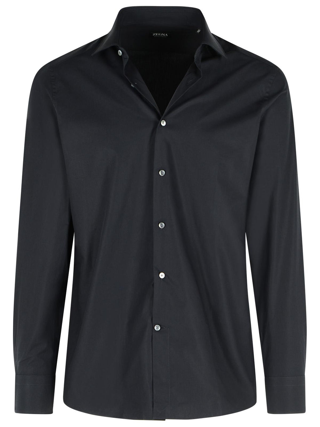 Zegna TROFEO Dark Blue Cotton Shirt
