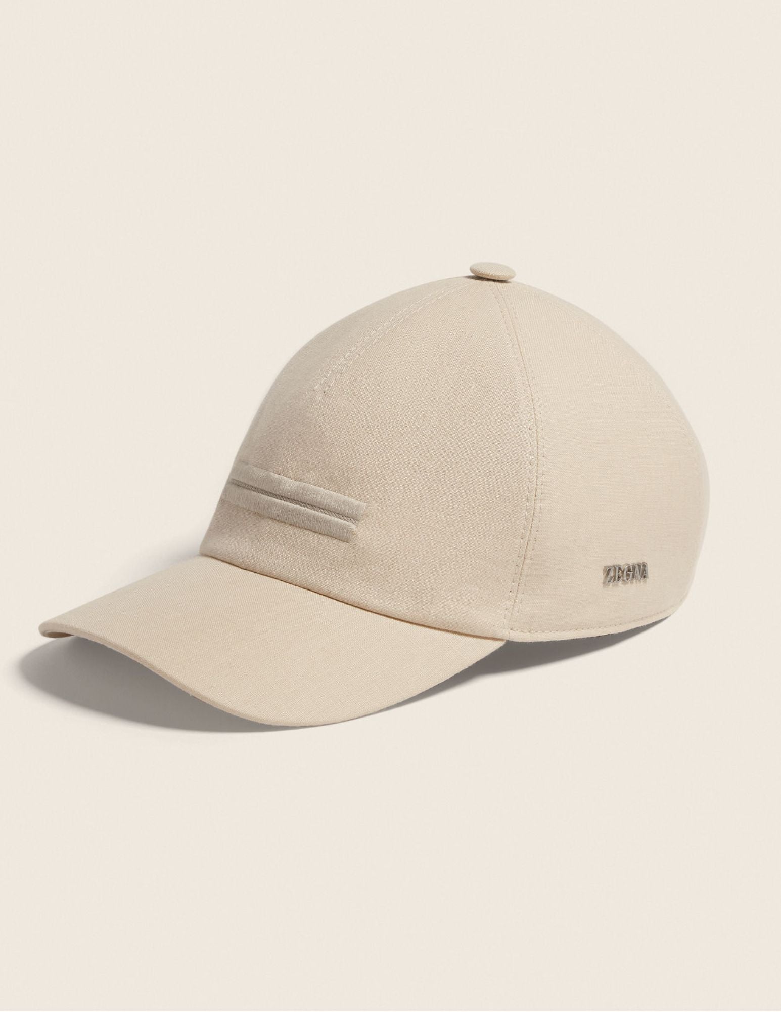 Oasi Lino Baseball Cap | Light Beige