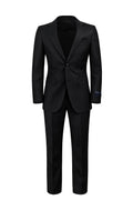 Men's Zegna Cloth Wool Suit  - Black