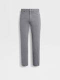 Light Grey Stretch Cotton Roccia Jeans