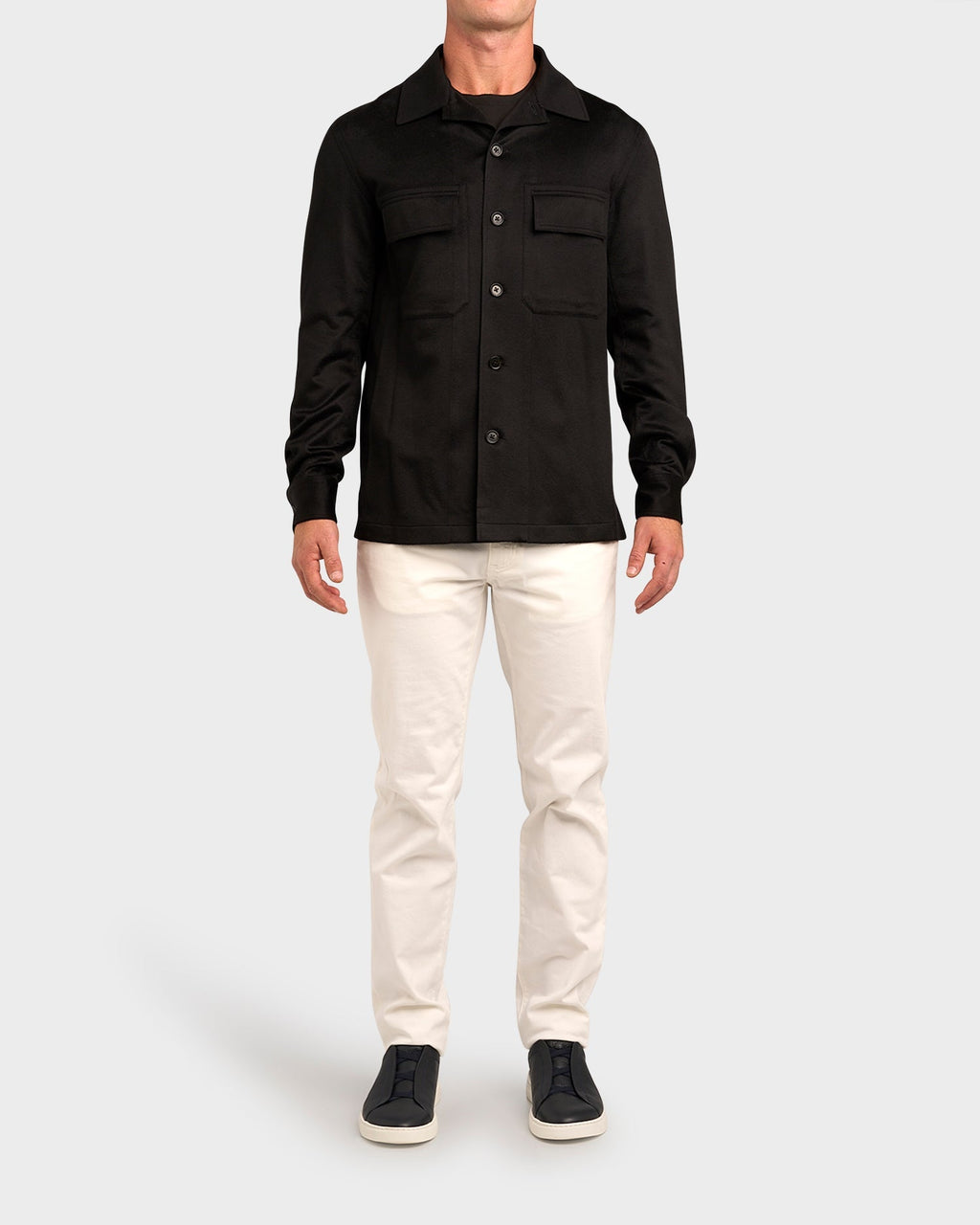 Black Oasi Cashmere Overshirt