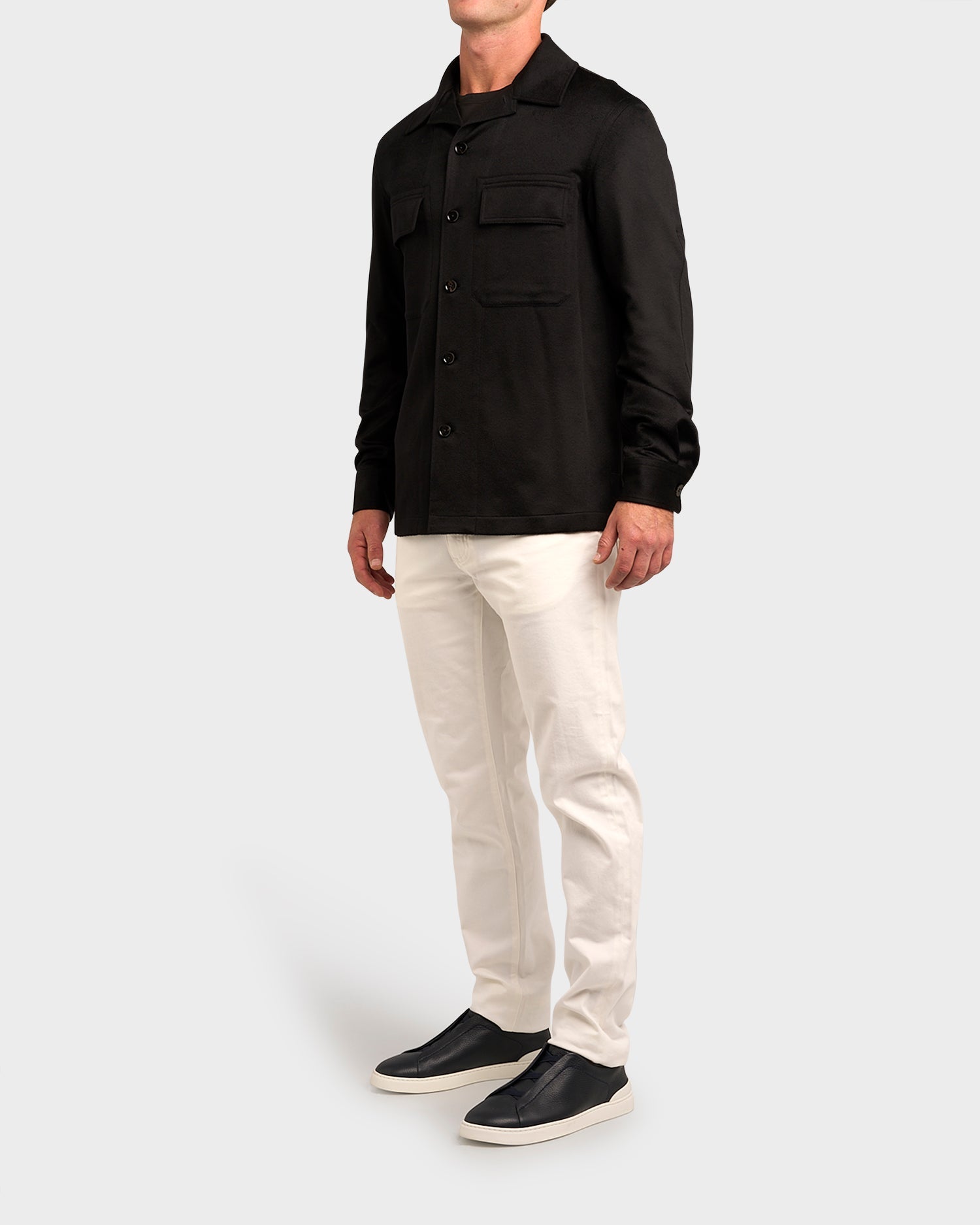 Black Oasi Cashmere Overshirt