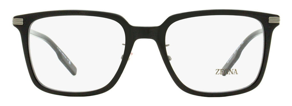 Zegna EZ5265-H Stepped Browline Eyeglasses — Black