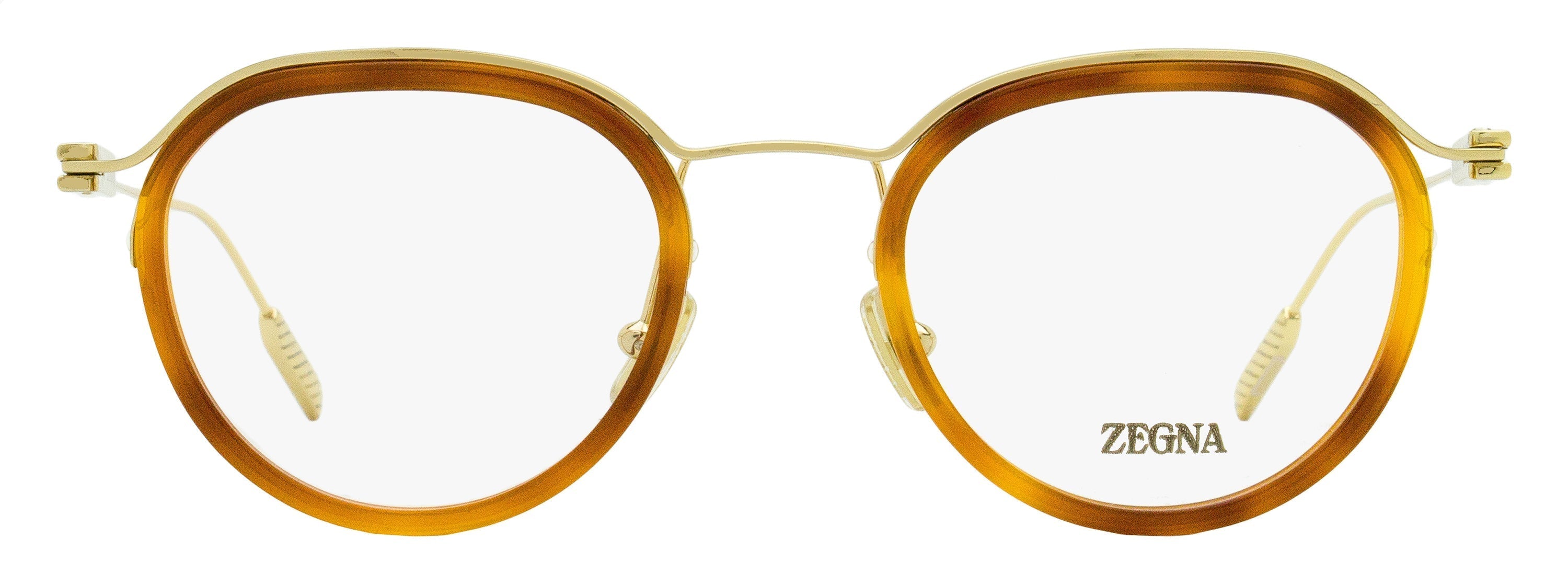 Zegna EZ5289 Floating Oval Eyeglasses — Gold