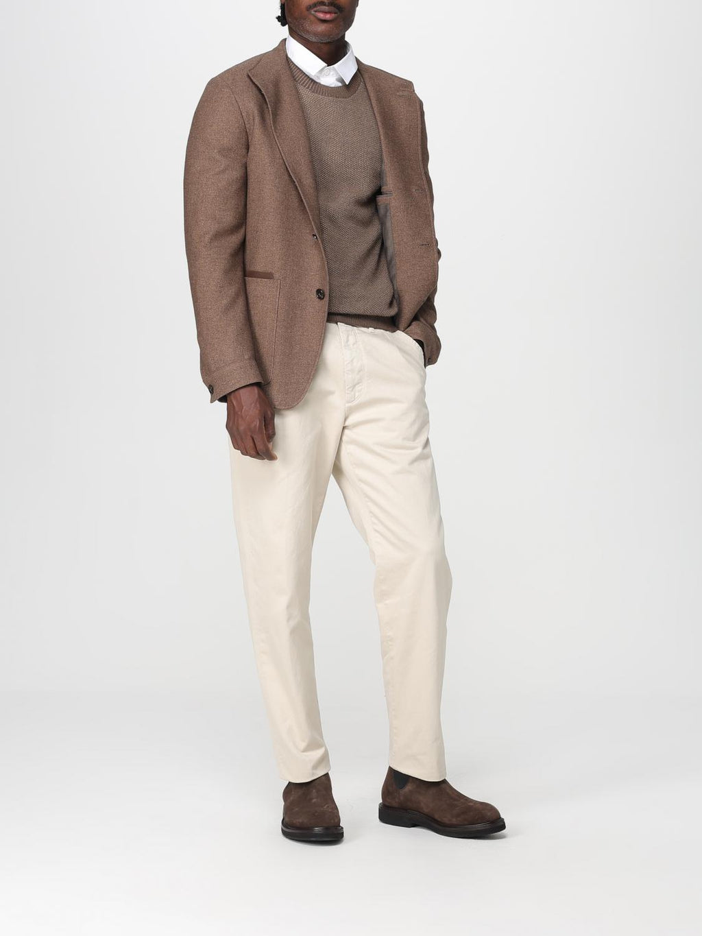 Zegna Jacket Men Brown