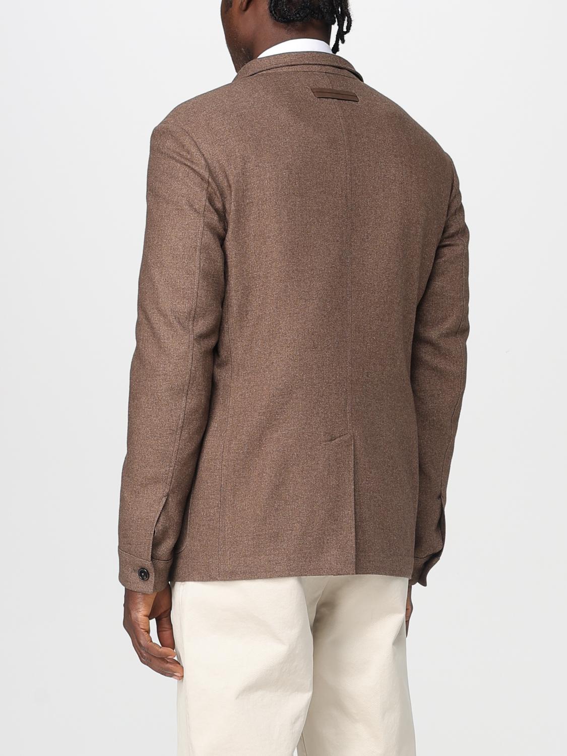 Zegna Jacket Men Brown