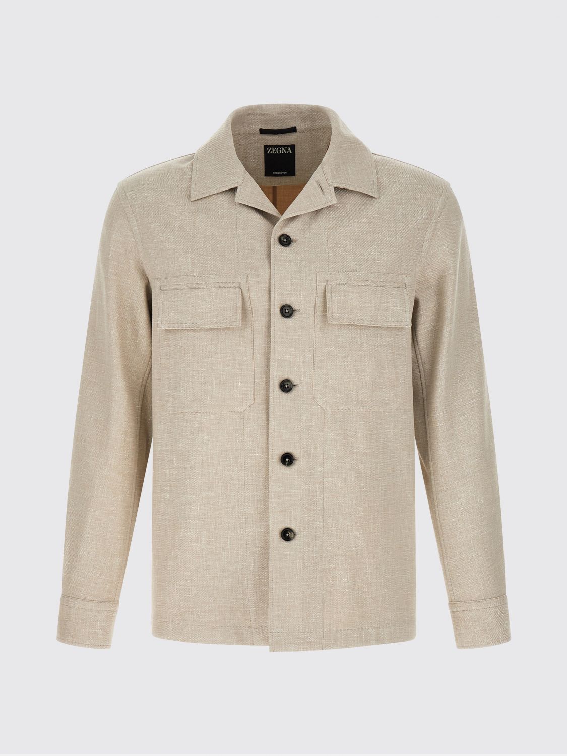 Zegna Jacket Men Ecru