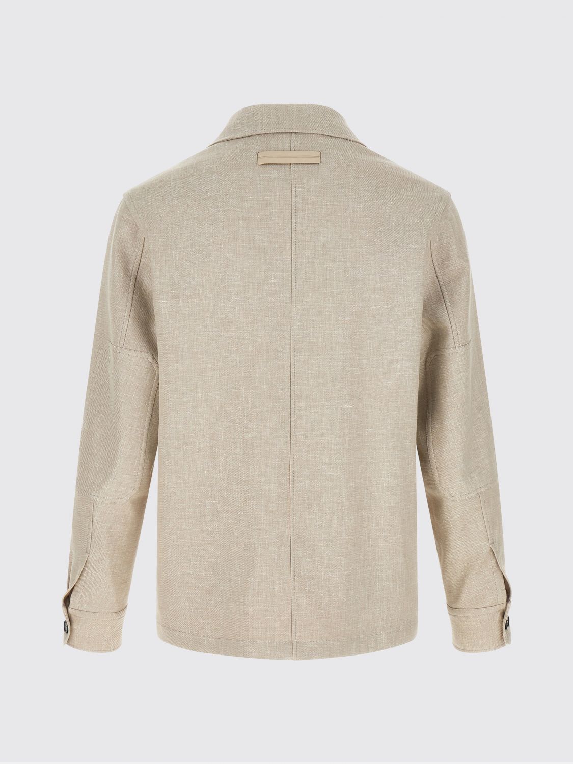 Zegna Jacket Men Ecru