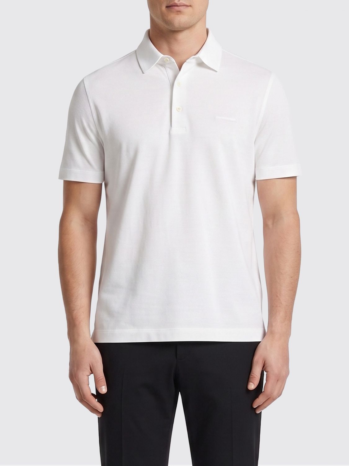 Zegna Polo Shirt Men White