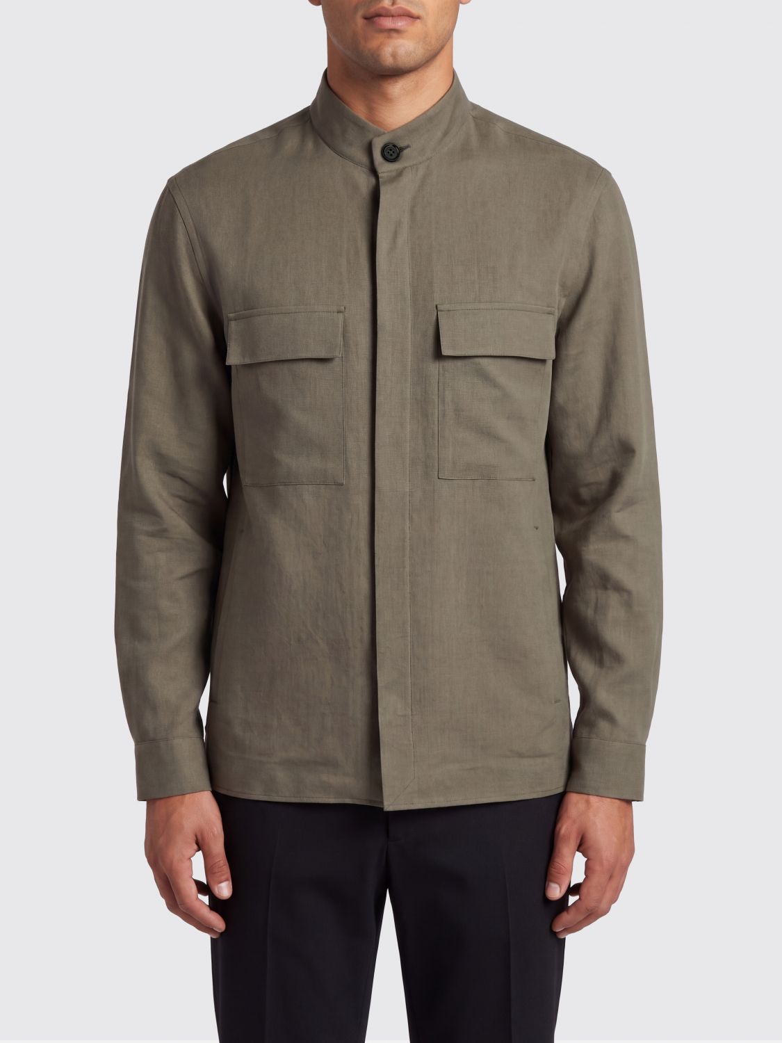 Zegna Jacket Men Grey