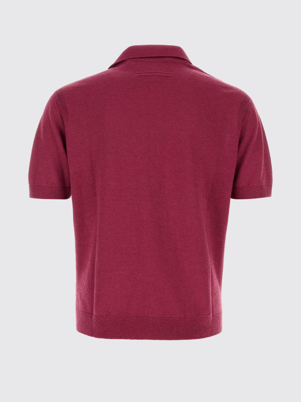 Zegna Polo Shirt Men Crimson