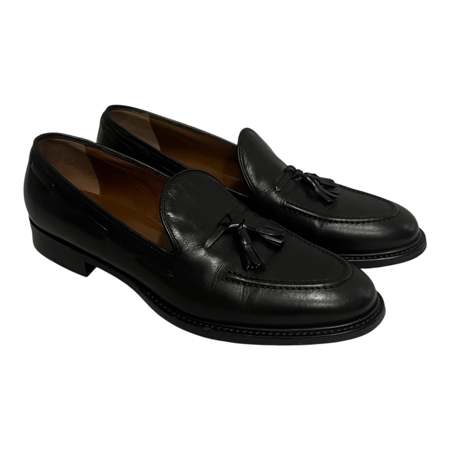 Ermenegildo Zegna/Loafers/EU 38/Leather/BLK/tassle loafers