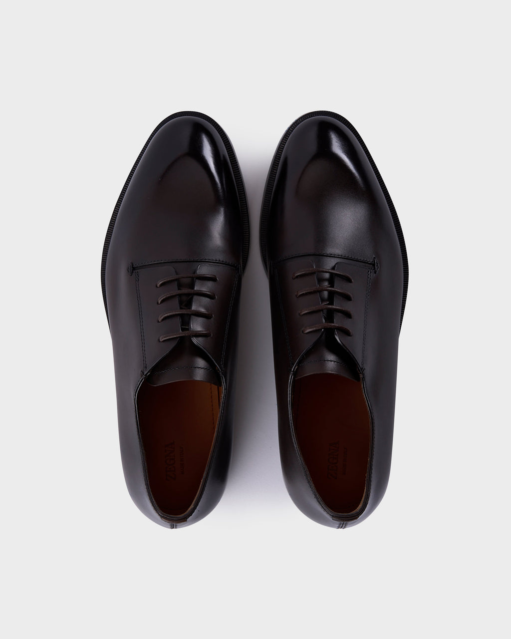 Brown Leather Torino Derby Shoes