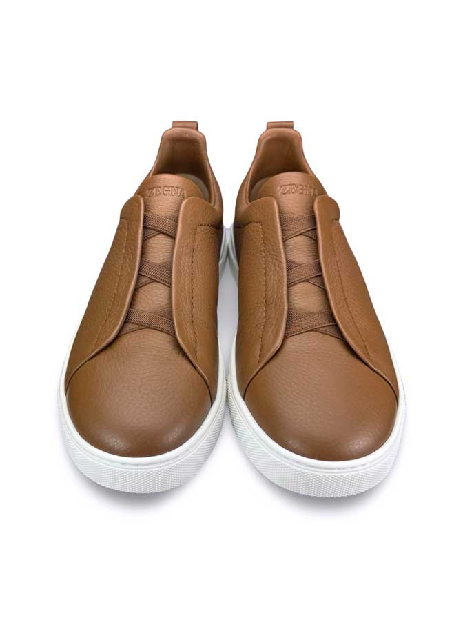 Triple Stitch Deerskin Sneaker