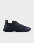 Navy Suede and Leather Triple Stitch Monte Sneakers