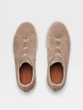 Triple Stitch Sneakers | Beige Suede