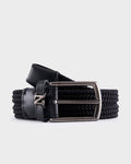 Black Rayon Belt