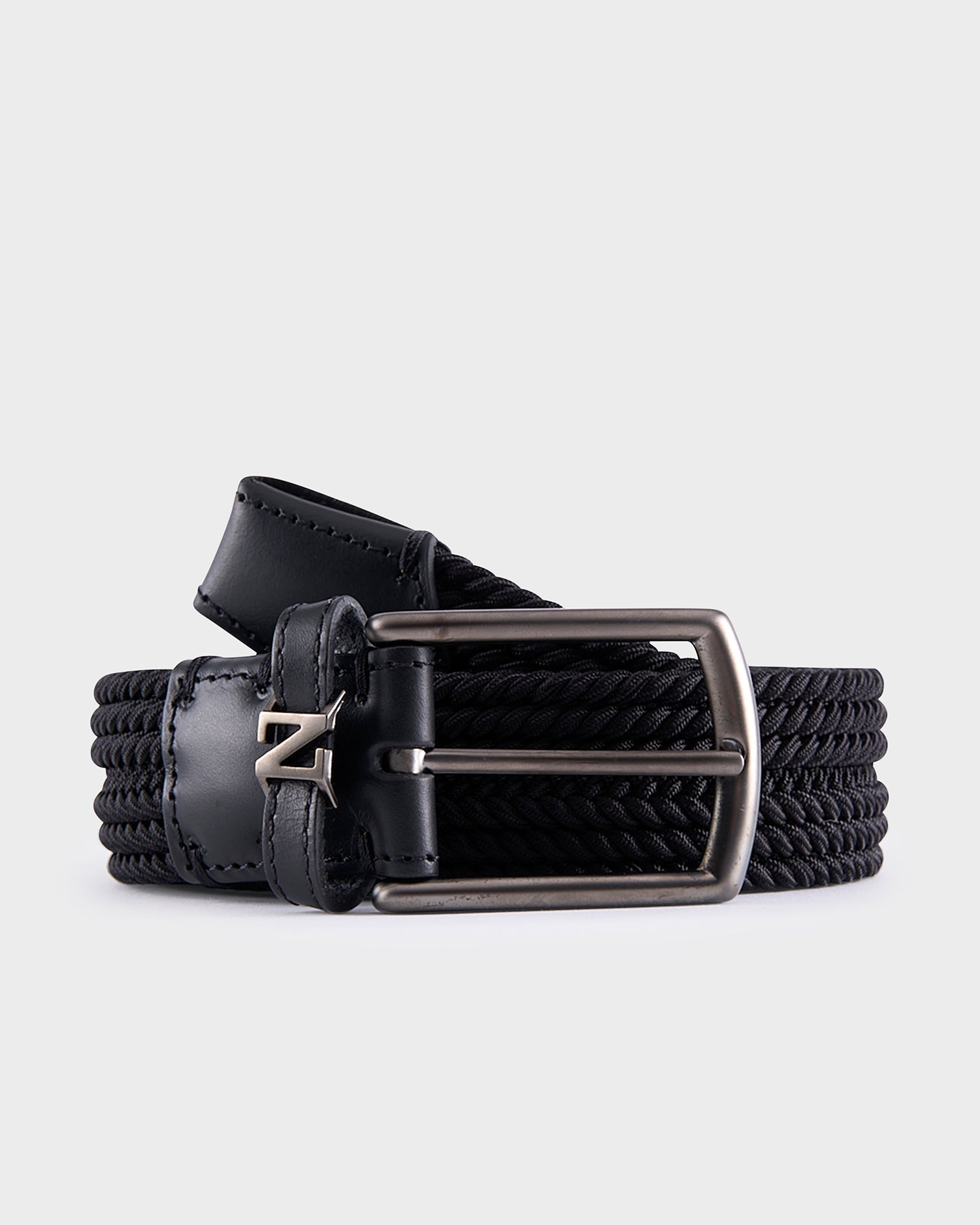 Black Rayon Belt