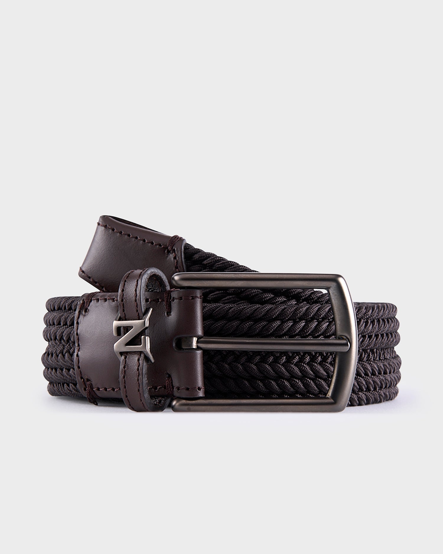Dark Brown Rayon Belt