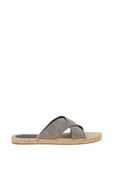 Sandalo in pelle scamosciata