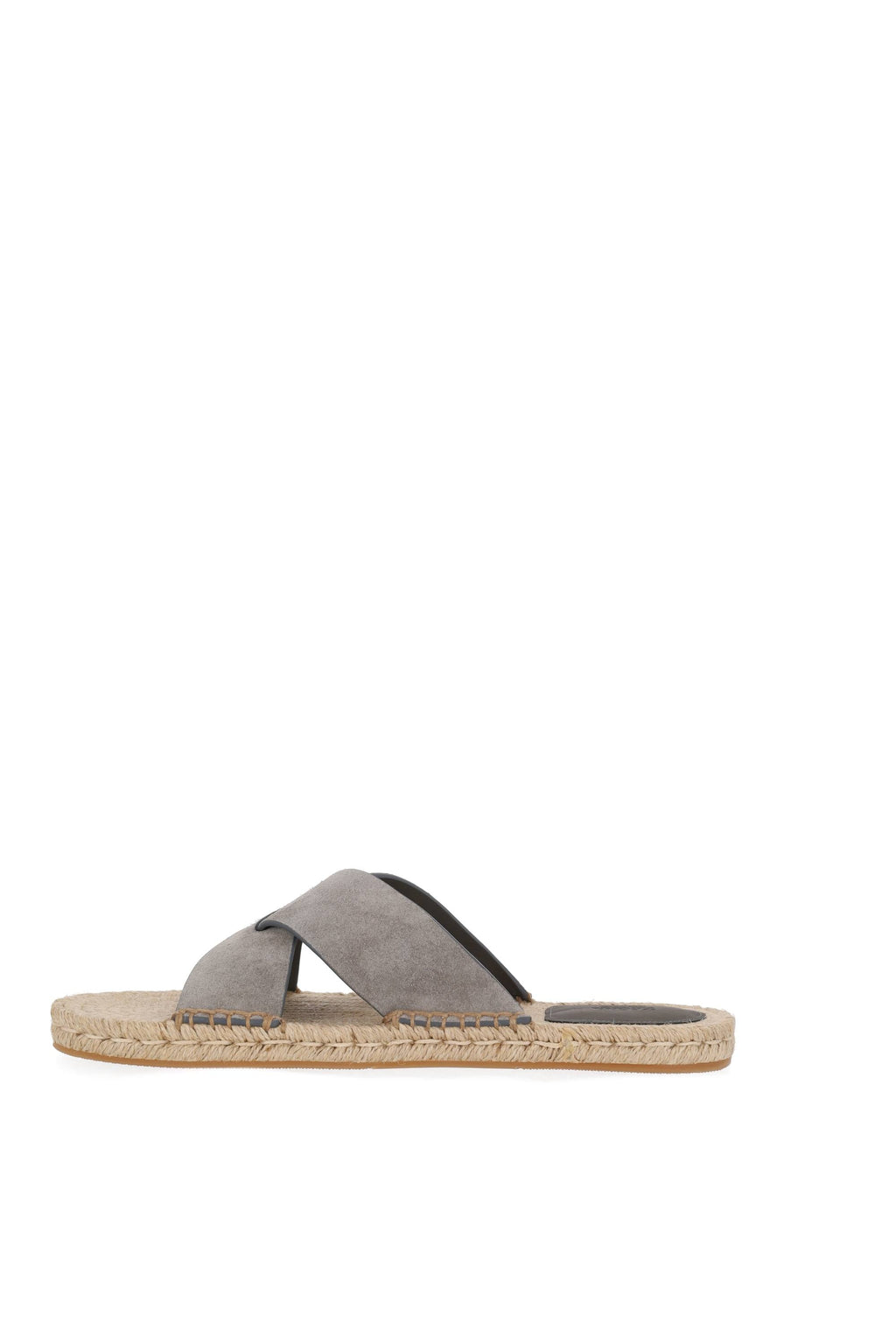 Sandalo in pelle scamosciata